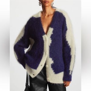 COS Mohair Oversized V-Neck Knit Cardigan NWT- SMALL